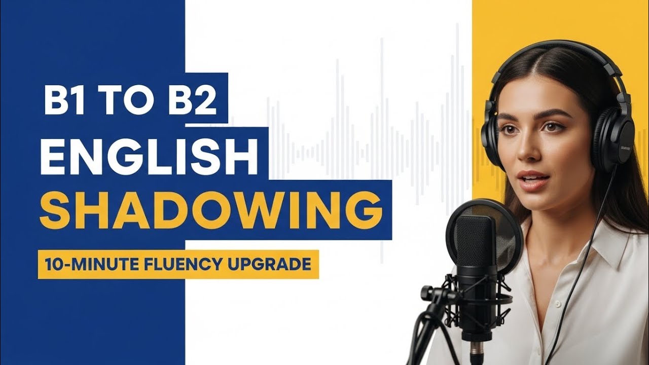 Daily English Shadowing for B1–B2 Learners/Step-by-Step Fluency Upgrade