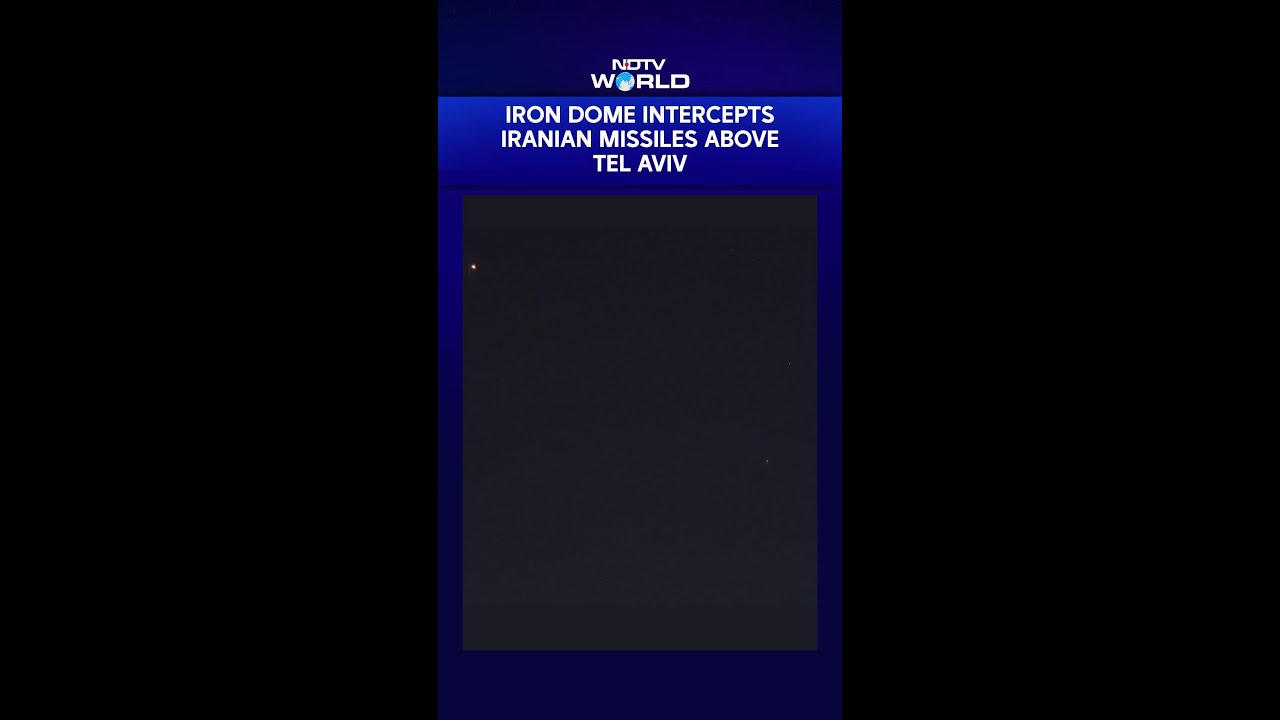 On Camera: Iron Dome Intercepts Iranian Missiles Above Tel Aviv