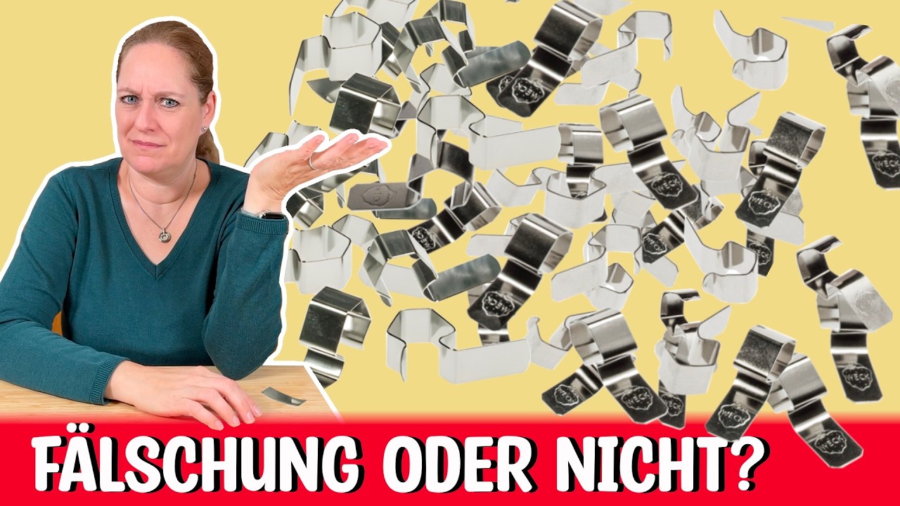Wie Ihr &bdquo;gef&auml;lschte&ldquo; WECK Einkochklammern erkennt! Es ist nicht die Erdbeere&hellip;🍓😉