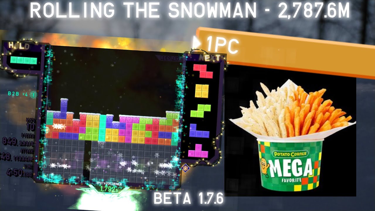 [QP2] Rolling the Snowman, 2,787.6m by 1pc - World Record!