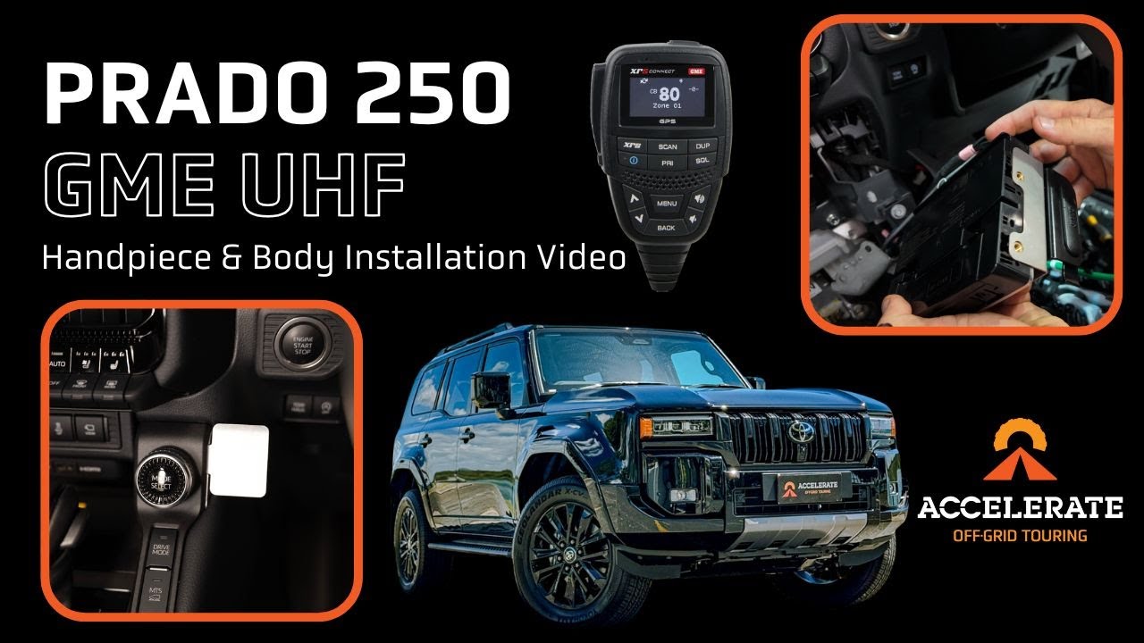 Prado 250 Series - UHF Handpiece & UHF Body Module Install - Suits GME - Toyota Landcruiser