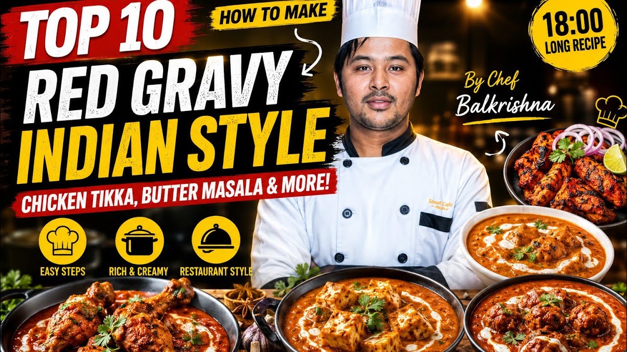 Red Gravy Recipe Indian Gravy For Chicken Tikka, Paneer &Chicken Butter masala by Balkrishna #indian
