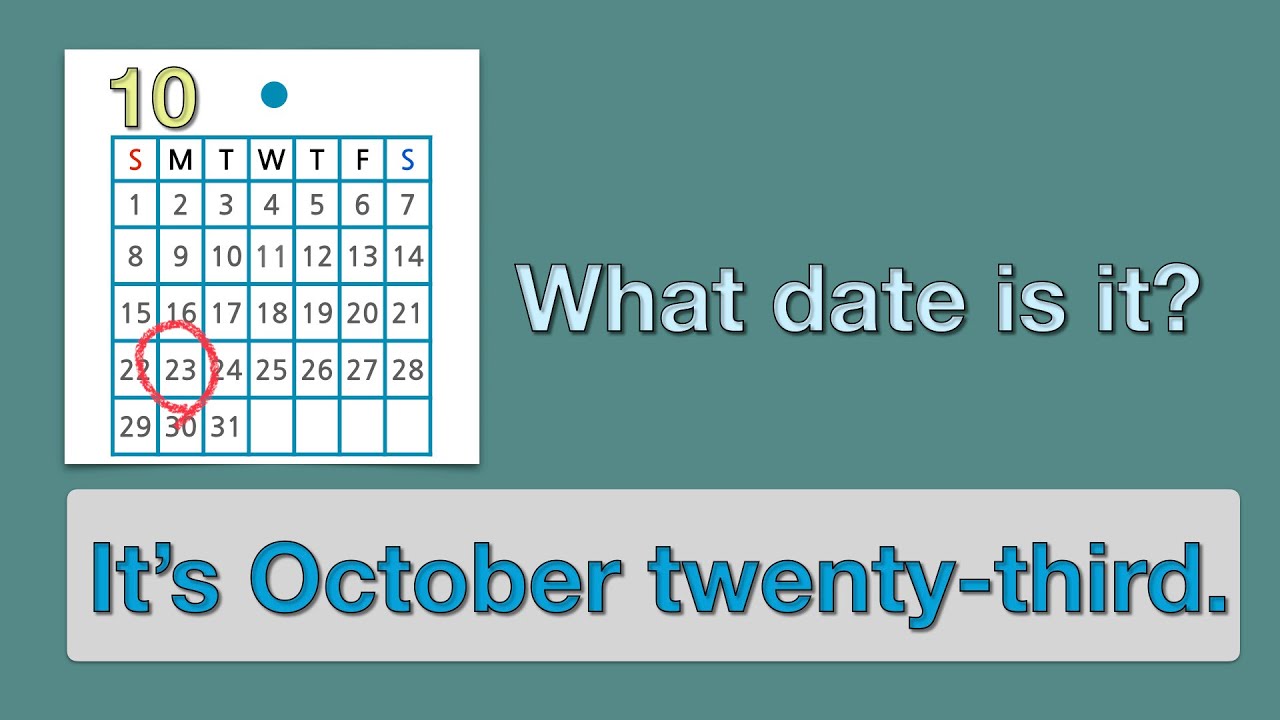 Telling the date practice | Look at the calendar and answer the questions | What date is it?