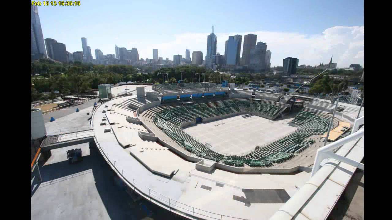Margaret Court Arena - Timelapse June 2013