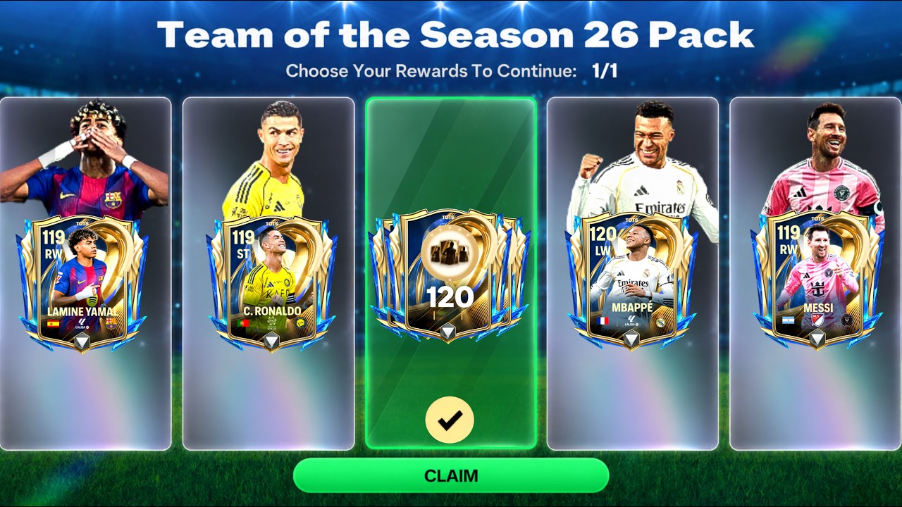 Сегодня наш самый удачный день! Мне выпали 119 Ronaldo, Messi, Mbappe, Yamal &mdash; 10 игроков UTOTS