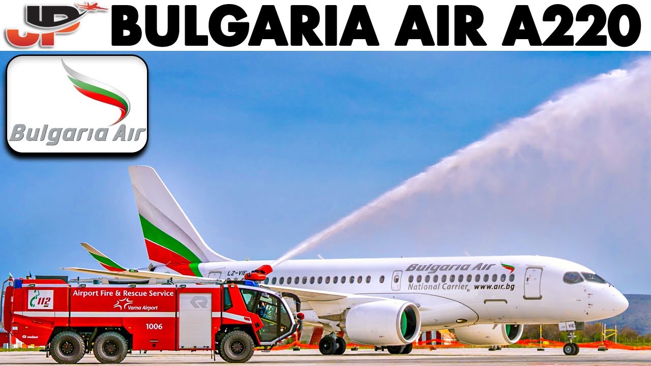 Bulgaria Air Airbus A220 Cockpit Inaugural Flight