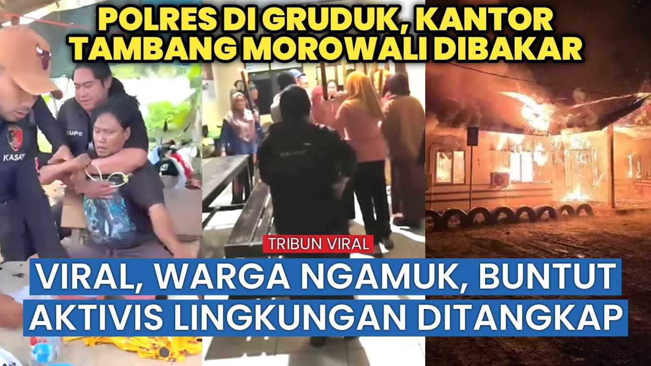Penangkapan Paksa Picu Kerusuhan, Massa Serbu Polres dan Hanguskan Kantor Tambang di Morowali