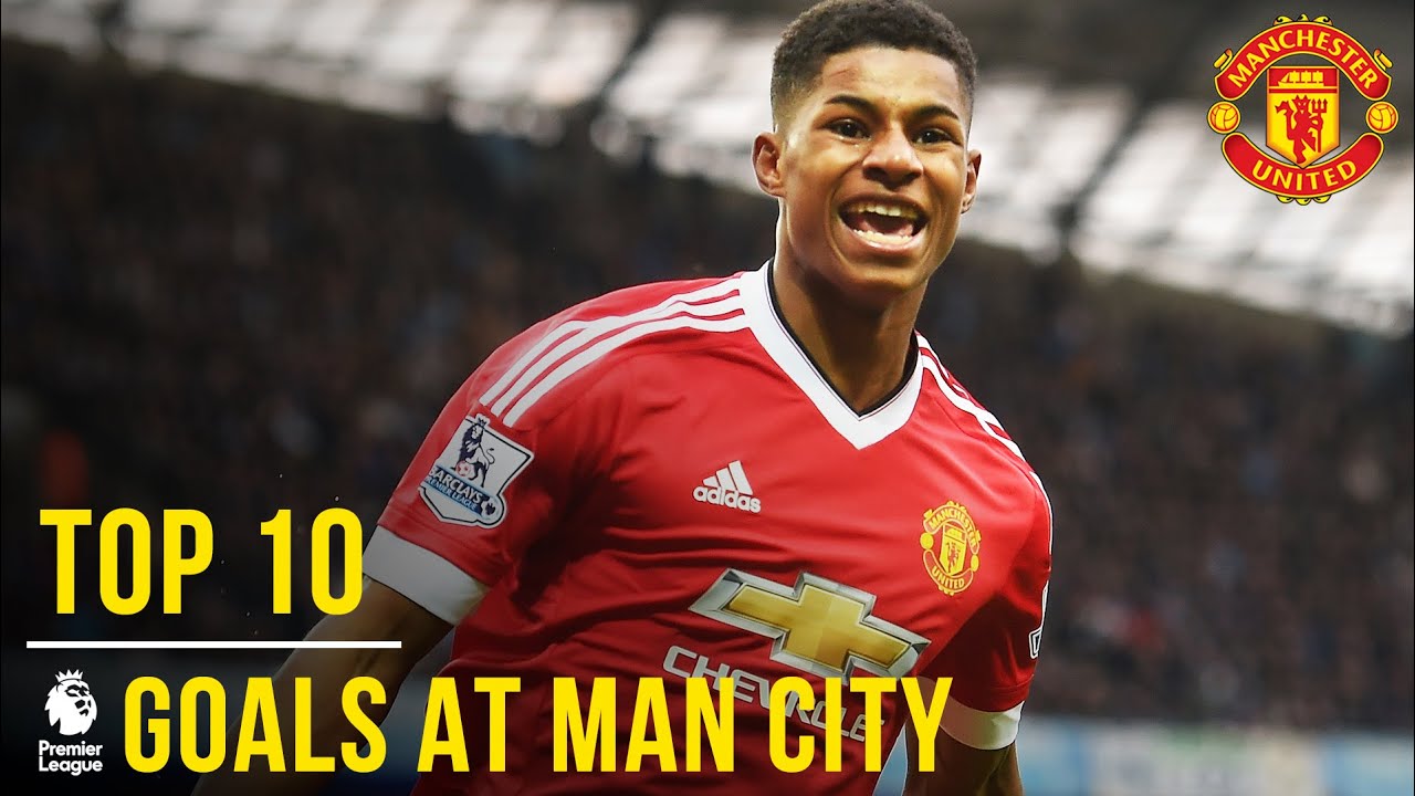 10 najlepszych bramek Manchesteru United w Premier League przeciwko Manchesterowi City | Manchest...
