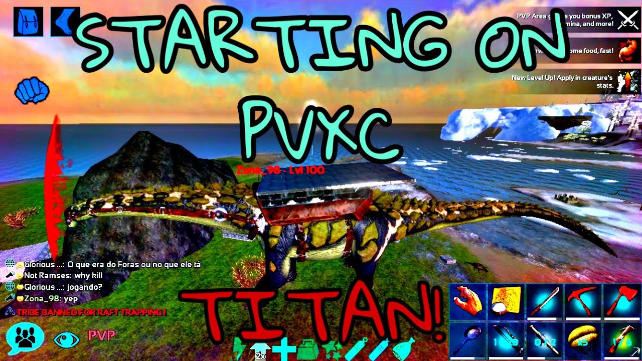 STARTING ON PVXC! | WE GOT A TITAN?! | ARK MOBILE PVP|