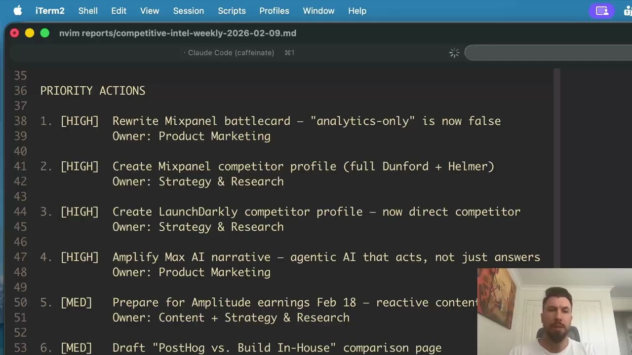 Build a Competitive Intelligence System in Claude Code (12 Frameworks, 100+ Sources)