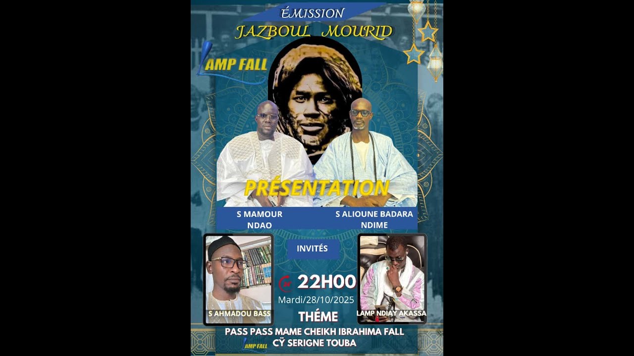 LIVE...JAZBOUL MOURIDE DU 28 10 2025 SUR LAMP FALL TV