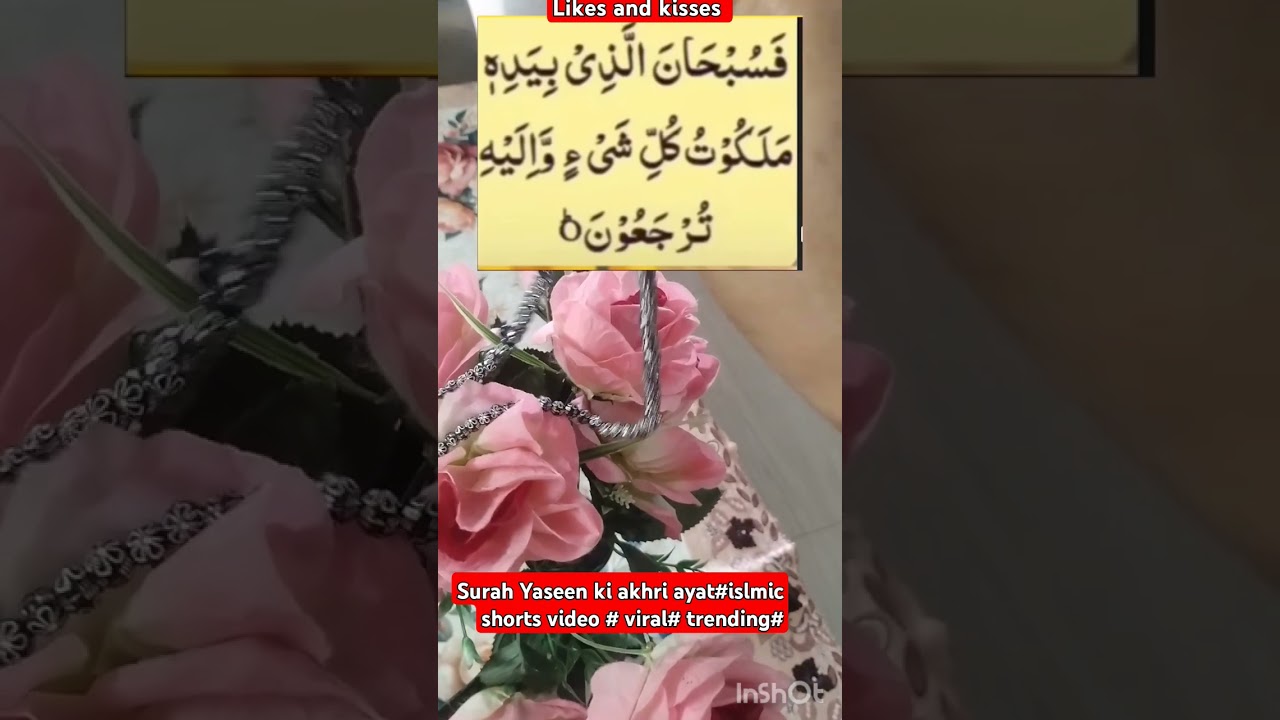 Yaseen Sharif kiki aakhiri aayat#trinding #islmaicvidoes #shortfeeds #YouTube video short#💯🕋💞