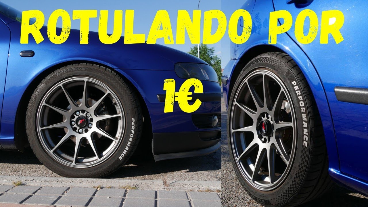 ROTULANDO las RUEDAS de MI COCHE | Diego Mk1