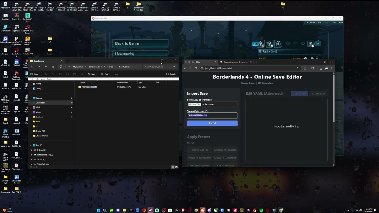 Как отказаться от сохранения в Borderlands 4. НЕТ ПОВРЕЖДЕННЫХ ФАЙЛОВ! + Сохраните и загрузите мо...