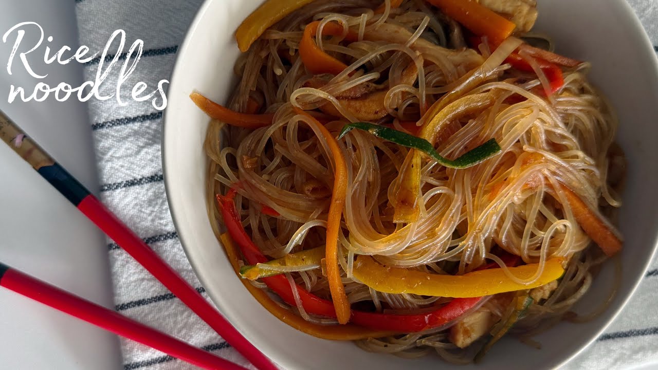 Easy Rice Noodles Stir Fry • Quick & Healthy Dinner