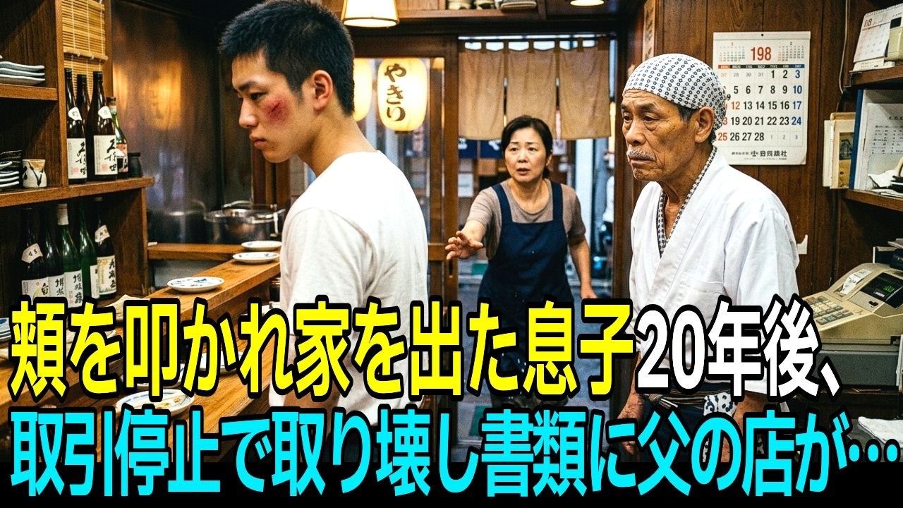 「お父さんの人生を繰り返したくない」その言葉を聞き、息子の頬を叩いた寿司職人…20年後、息子が担当した取り壊し書類に父の店があった…【感動する話】
