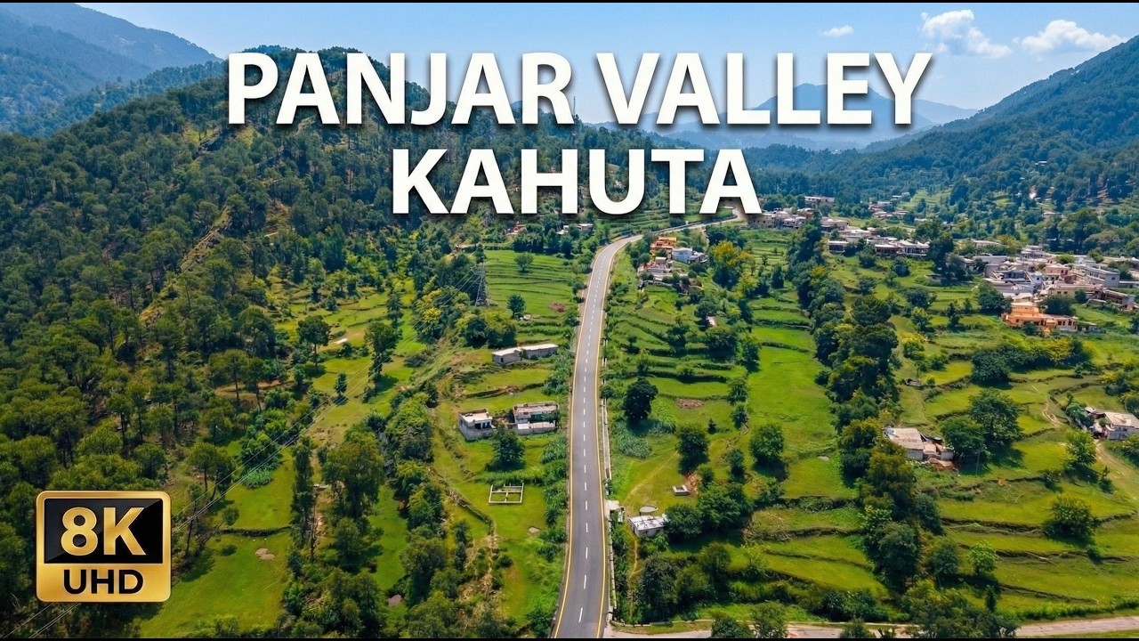 Panjar Valley Forest Aerial View | Kahuta Rawalpindi Region 🇵🇰 | 8K Ultra HD 60FPS Drone Footage