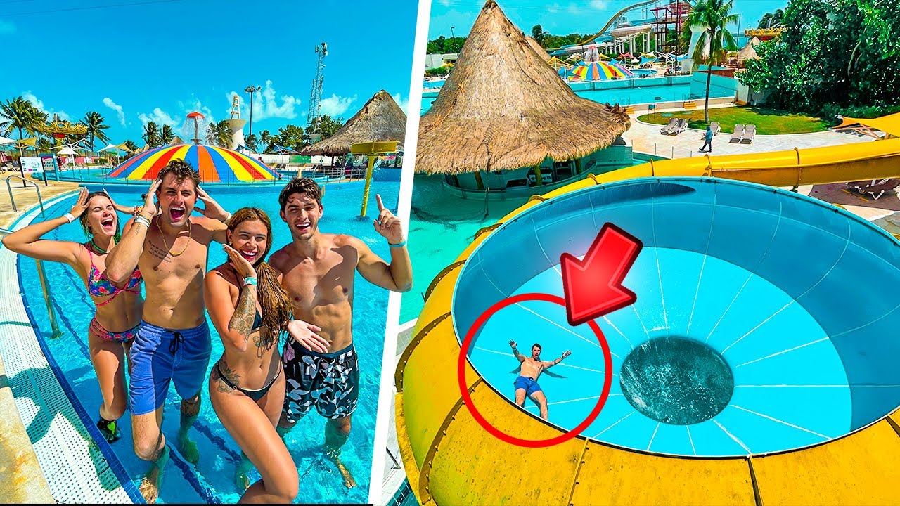 FOMOS NO MELHOR PARQUE AQU&Aacute;TICO DE CANCUN!! ( TOBOG&Atilde; MAIS RADICAL )