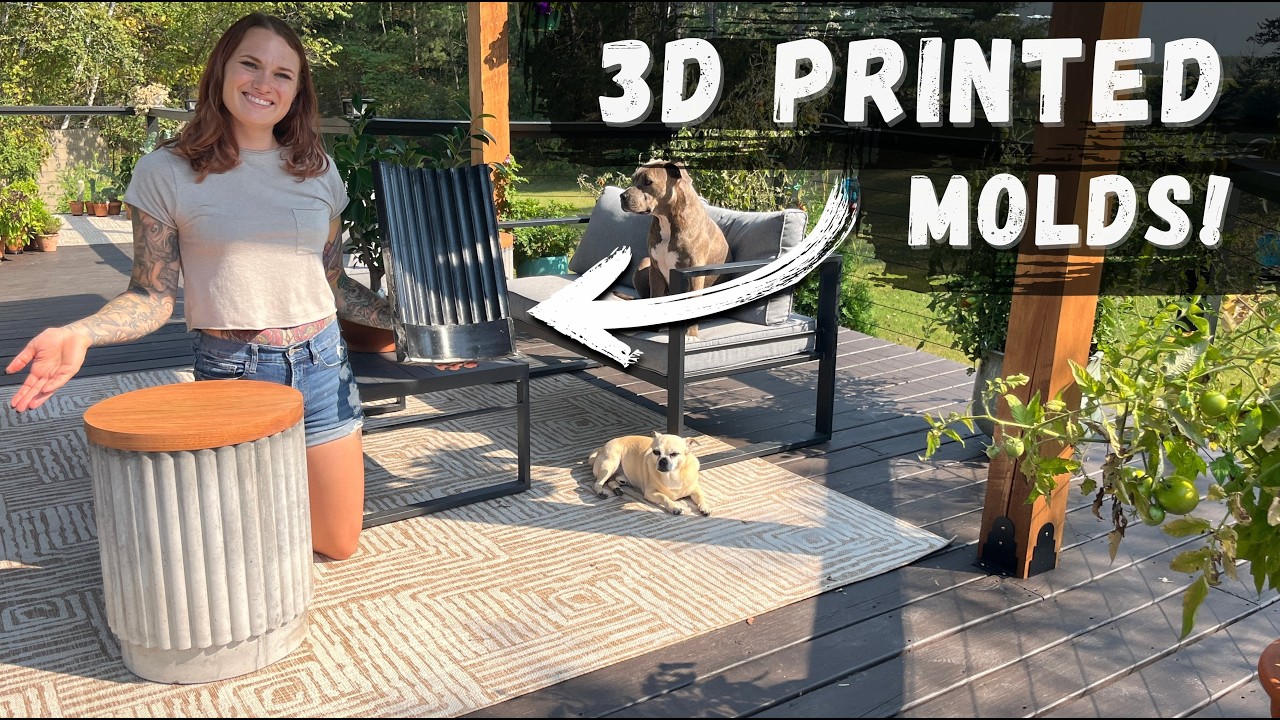 We Tried 3D Printing Molds for Concrete Tables…