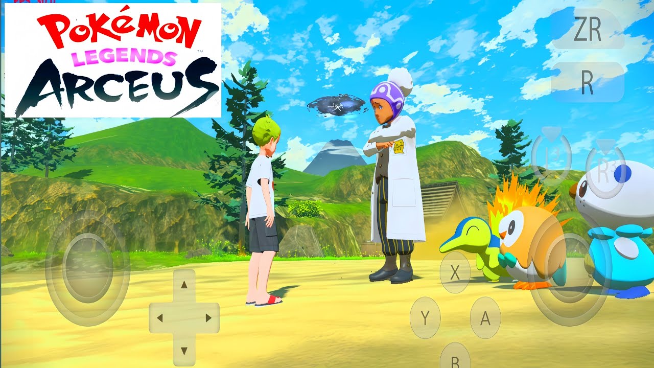Pokemon Legends Arcues gameplay in android How to play Pokemon Legends Arcues in Eden emulator V-1.1