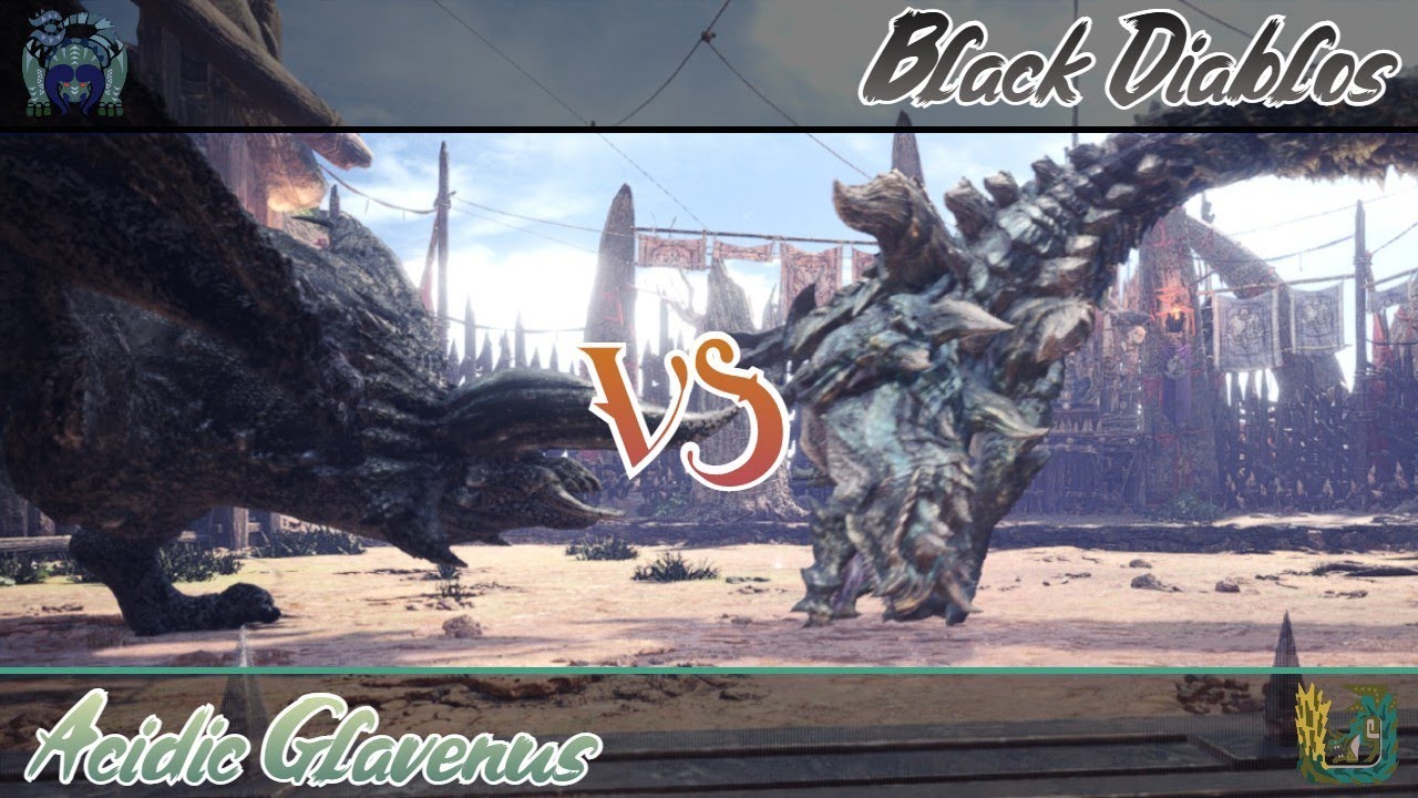 Acidic Glavenus VS Black Diablos (FULL FIGHT TURF WAR) | Tournament