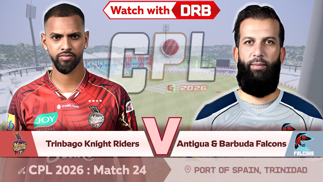 TKR vs ABF | CPL 2026 : Match 24 | watch with DRB