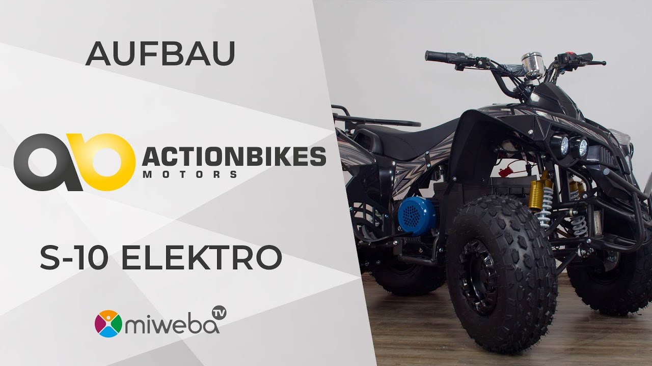 Kinderquad Aufbau: Actionbikes S-10 Quad⭐1.000 Watt Elektroquad – 2023 | Montage Anleitung | Miweba🤩