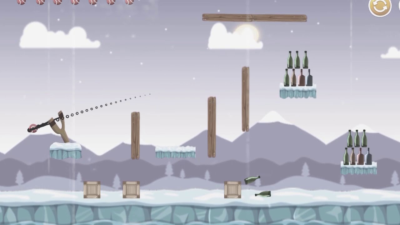 #shanzaygaming       Knock Down Bottles Snow World Level 9