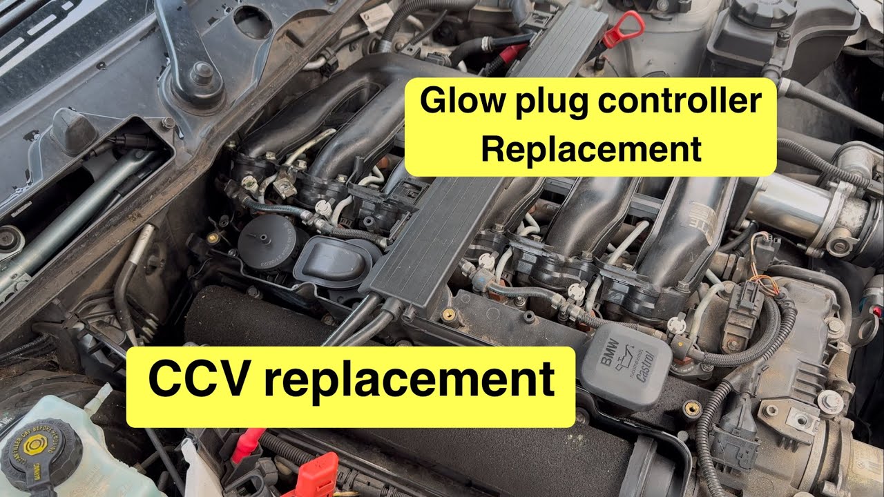 BMW E90, E91, E92 M57 330d glow plug controller / CCV replacement, essential winter maintenance