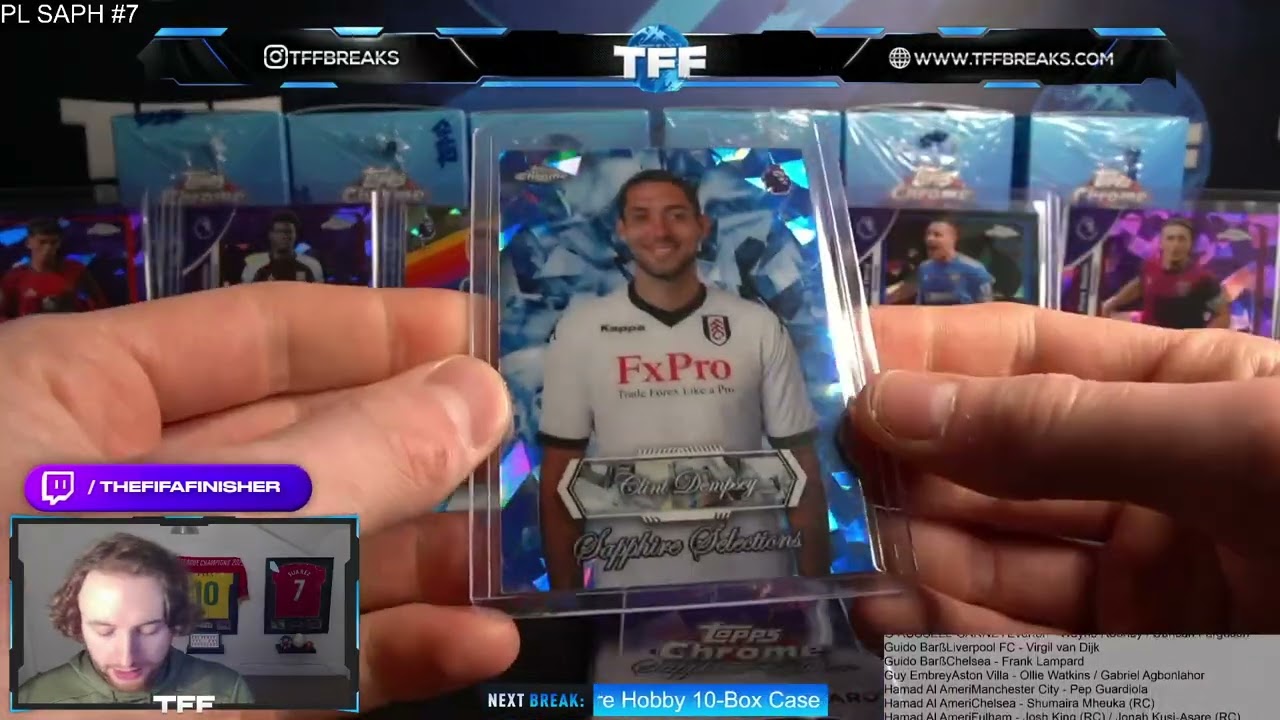 2026 Topps Chrome Premier League Sapphire Hobby 10-Box Case PYT/PYP #7