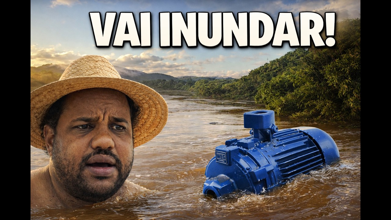 O Rio de Contas subiu rápido e minha bomba ficou em risco!