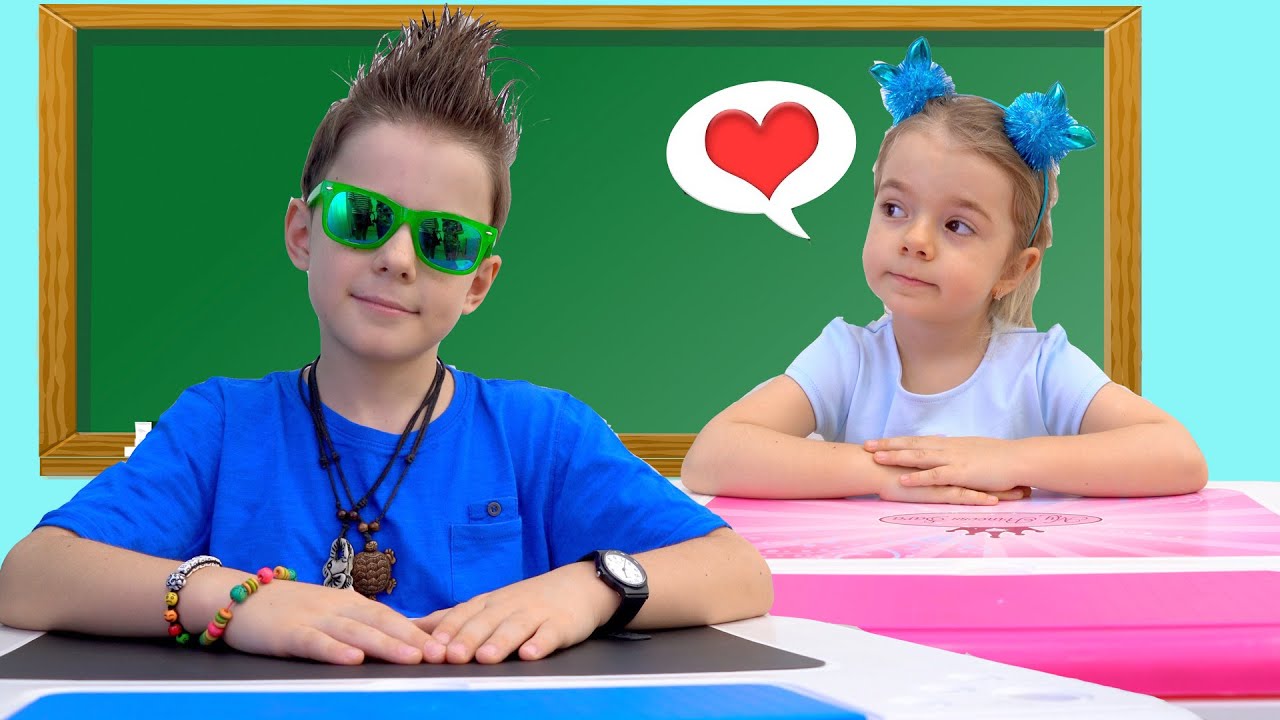 Bogdan and Anabella play at school    Children Sad Love Story