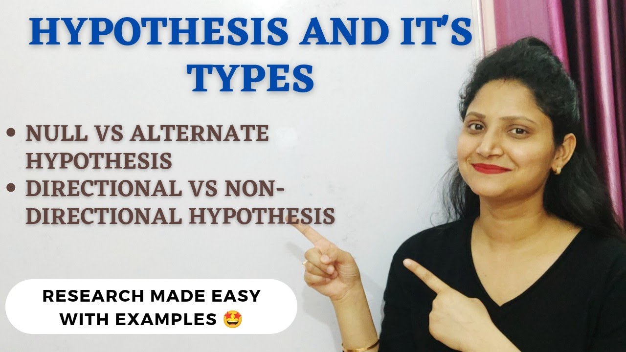 38. WHAT IS HYPOTHESIS | TYPES OF HYPOTHESIS | Null & Alternate Hypothesis #ugcnet #research #phd