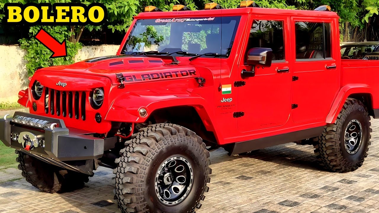 Bolero Camper Modified to JEEP GLADIATOR | Bolero Pickup Modified |