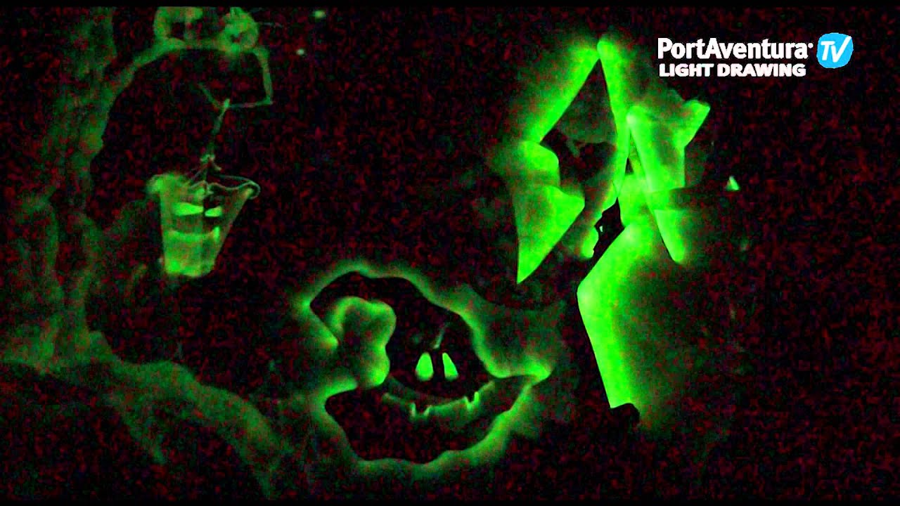 PortAventura Halloween 2014: Light Drawing