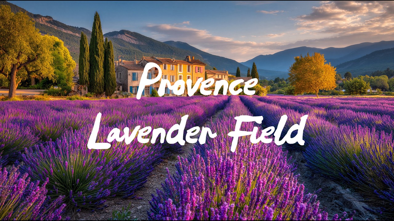 Peaceful Lofi Beats 💜 Lavender Garden Ambience (6 Hours) for Relaxation & Stress Relief