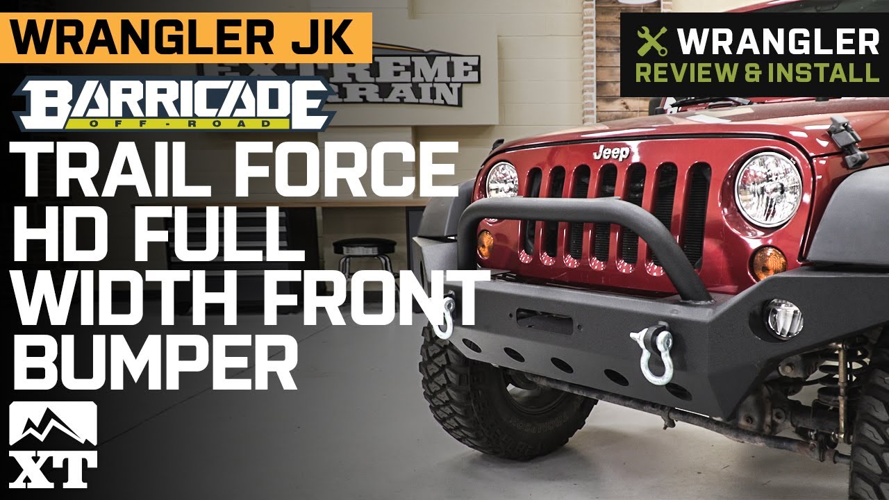 Jeep Wrangler JK Barricade Trail Force HD Full Width Front Bumper Review & Install