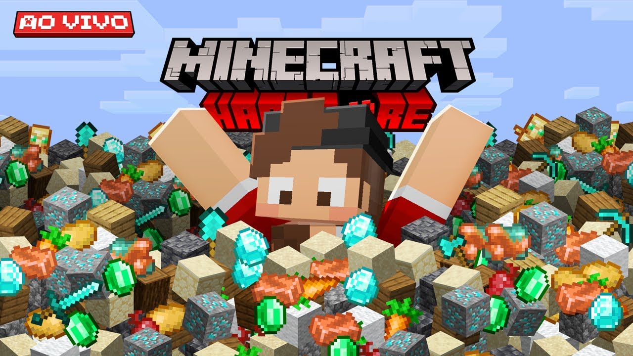 🔴 FARMANDO vários itens SEM PARAR no Minecraft HARDCORE