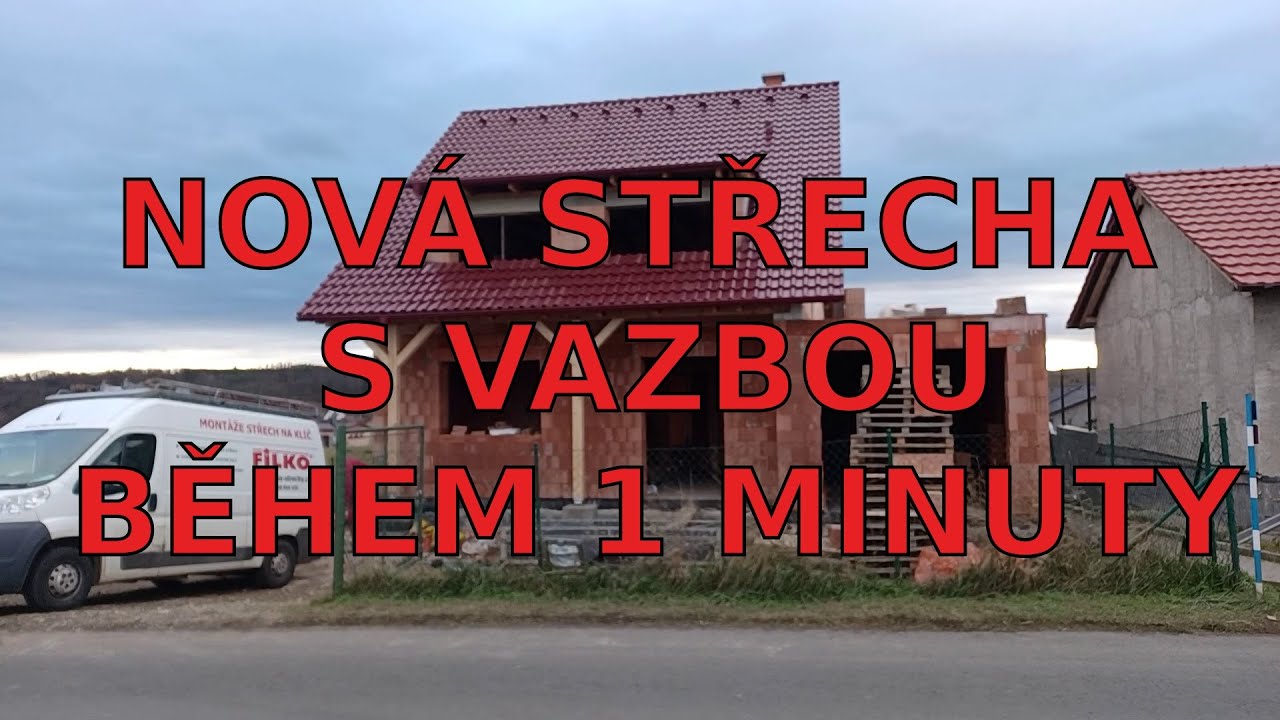 Nová střecha s vazbou během 1 minuty