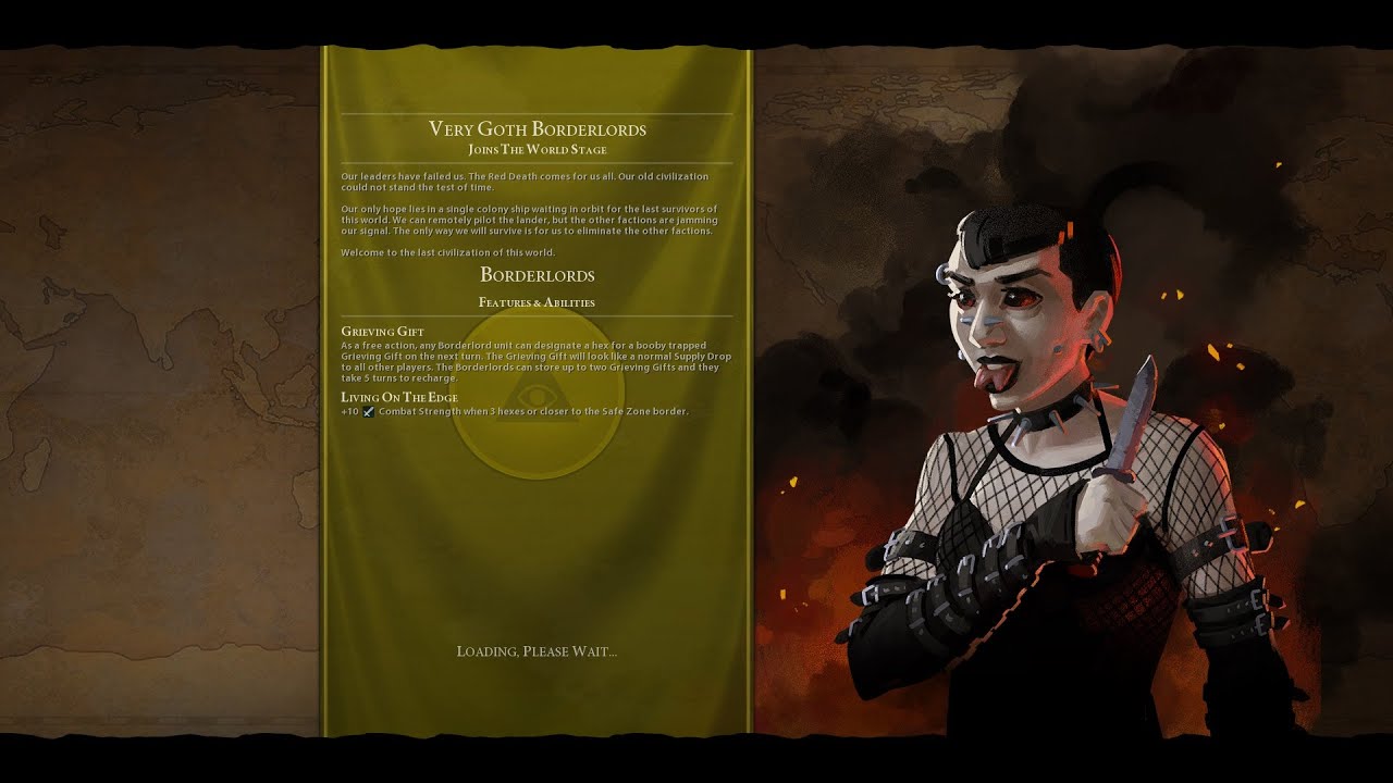 Borderlords. Small pangaea. Civilization 6 Red Death.