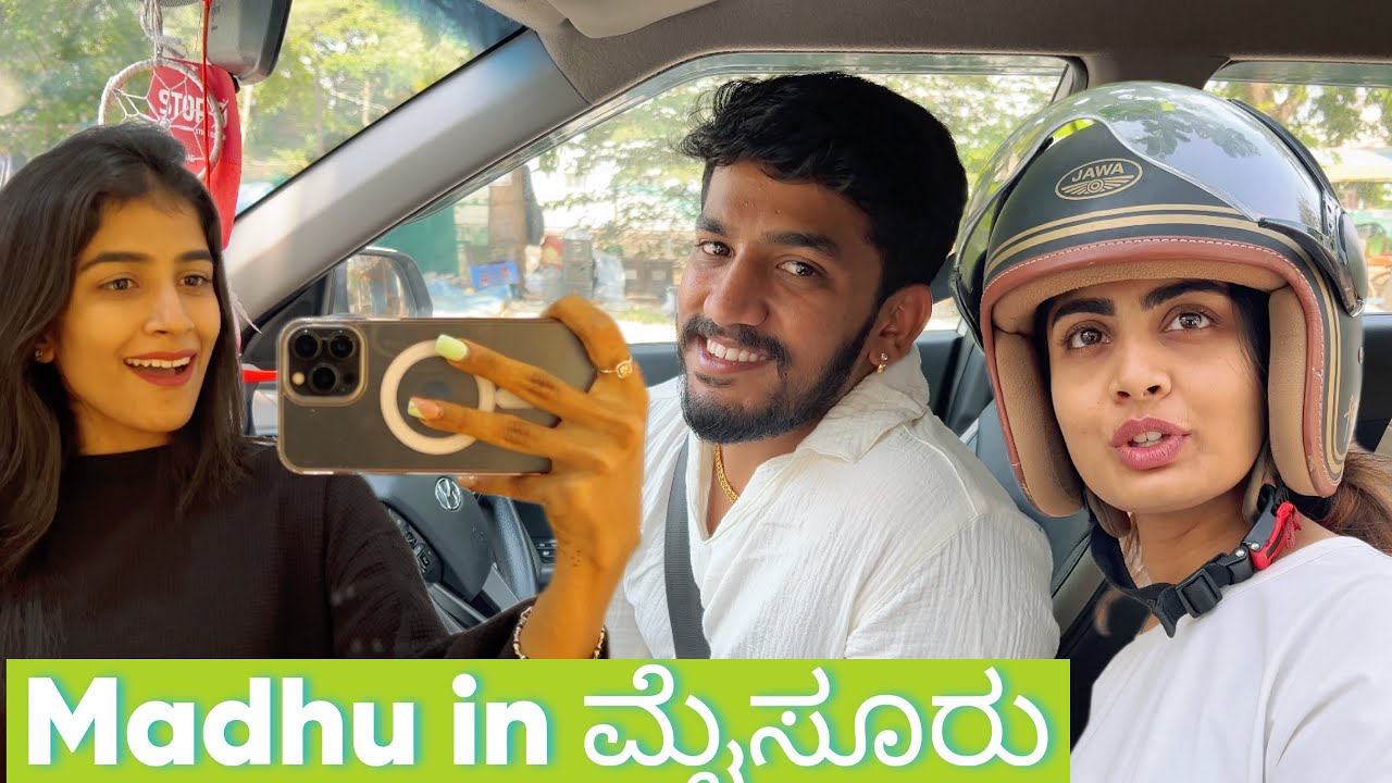 Madhu in ಮೈಸೂರು | Nikhil Nisha Vlogs #nikhilnisha #nidhu #nikhilnishavlogs