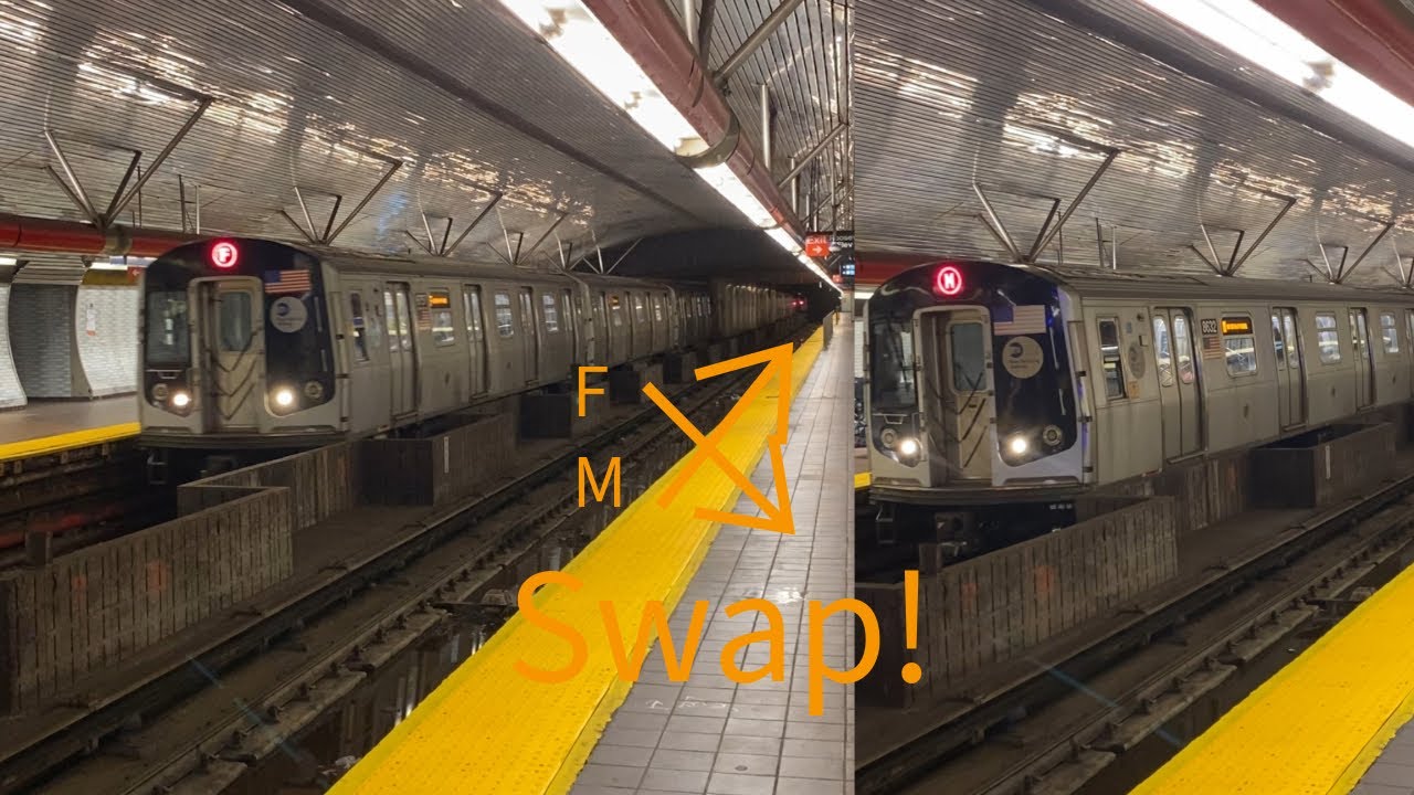 The F and M trains swap