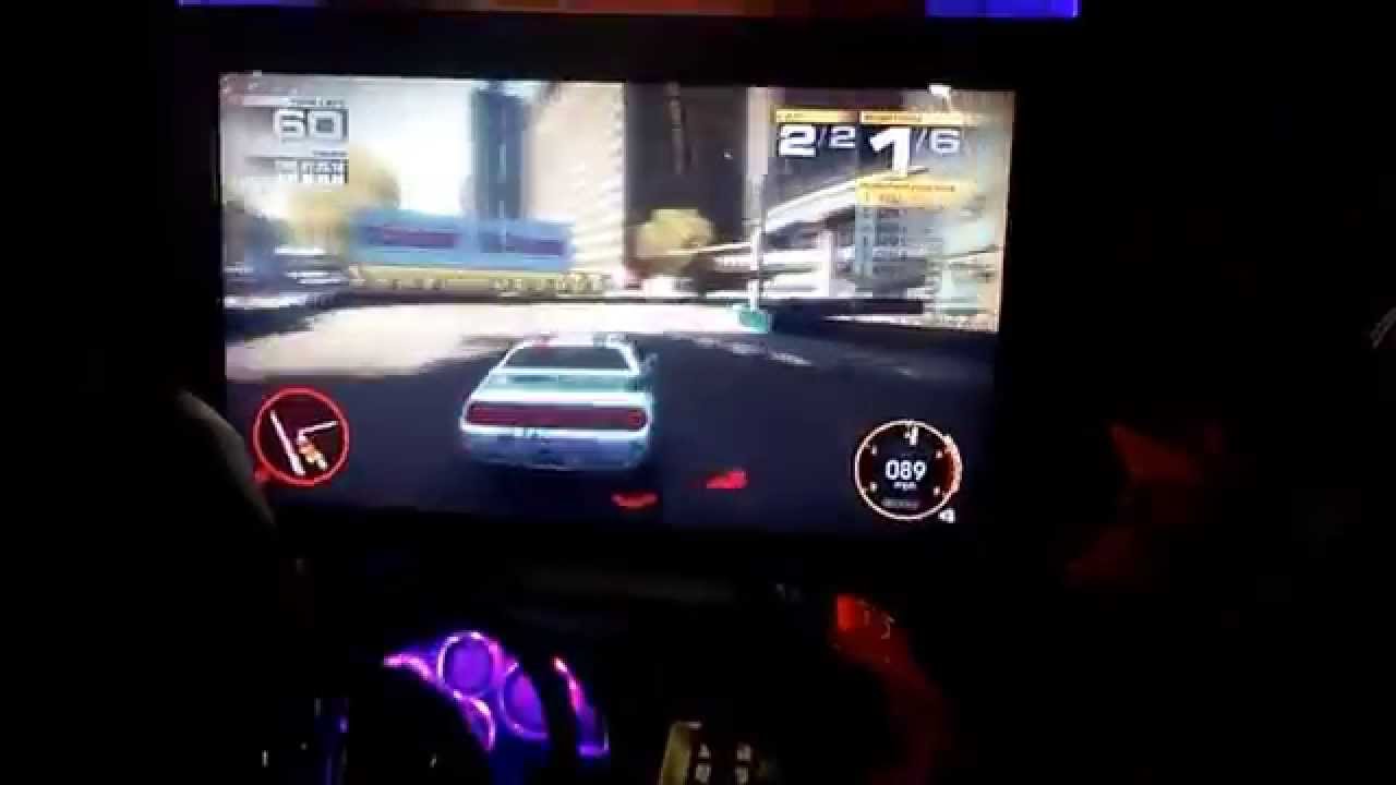 Me playing GRID arcade game at Dave and Busters