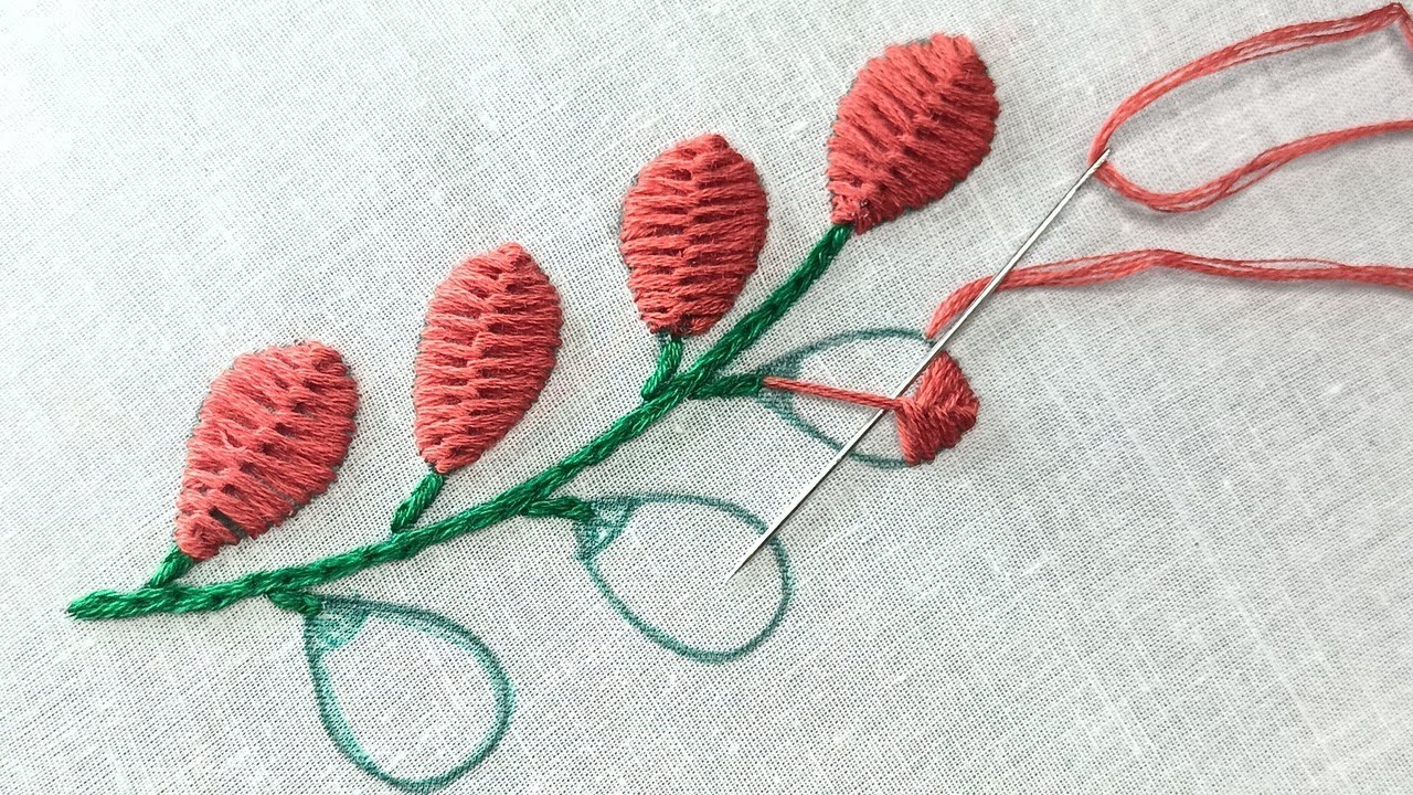Superb Floral Embroidery Work for Beginners | Hand Embroidery Design #embroidery