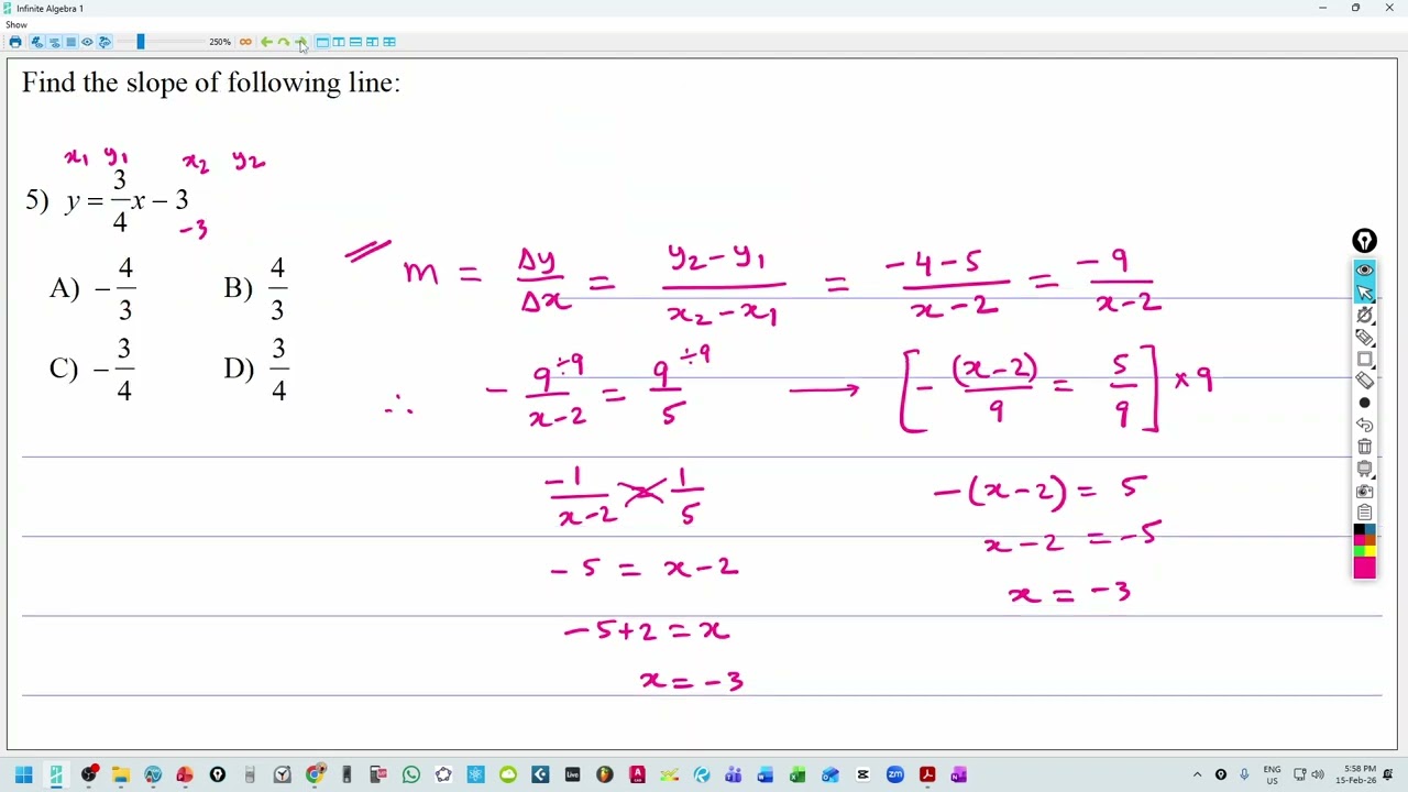 LR03 Examples of finding Slope