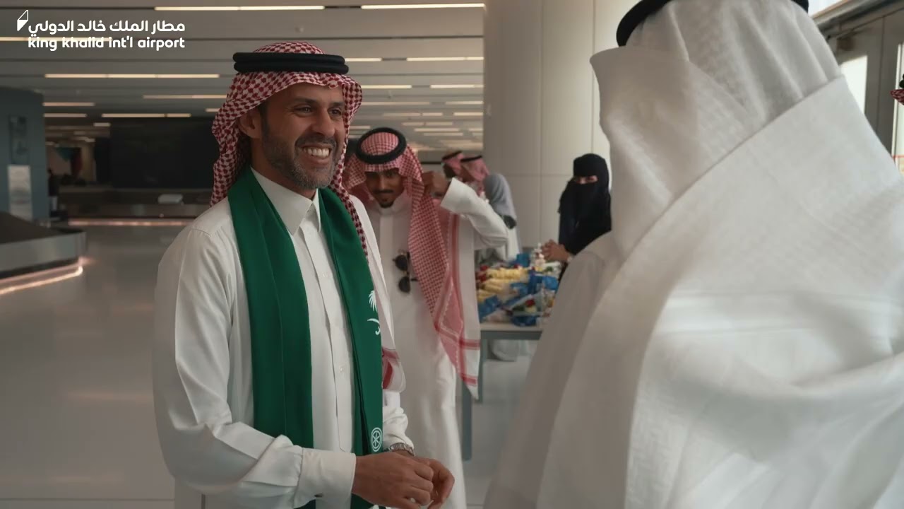 مطار الملك خالد الدولي يستقبل أبطال أيسف 2023 🇸🇦