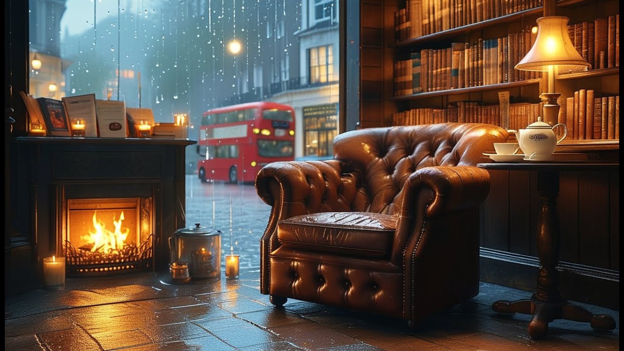 Quiet London Café ☕ Gentle Dawn Piano Meditation Piano for Relaxation & Focus