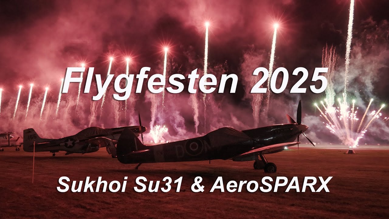 Sukhoi Su 31 | AeroSPARX | LJ Fireworks | Flygfesten 2025
