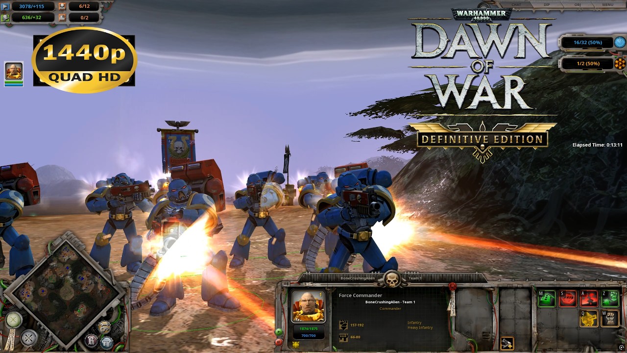 Warhammer 40,000: Dawn of War - Definitive Edition Gameplay 4v4 skirmish 1