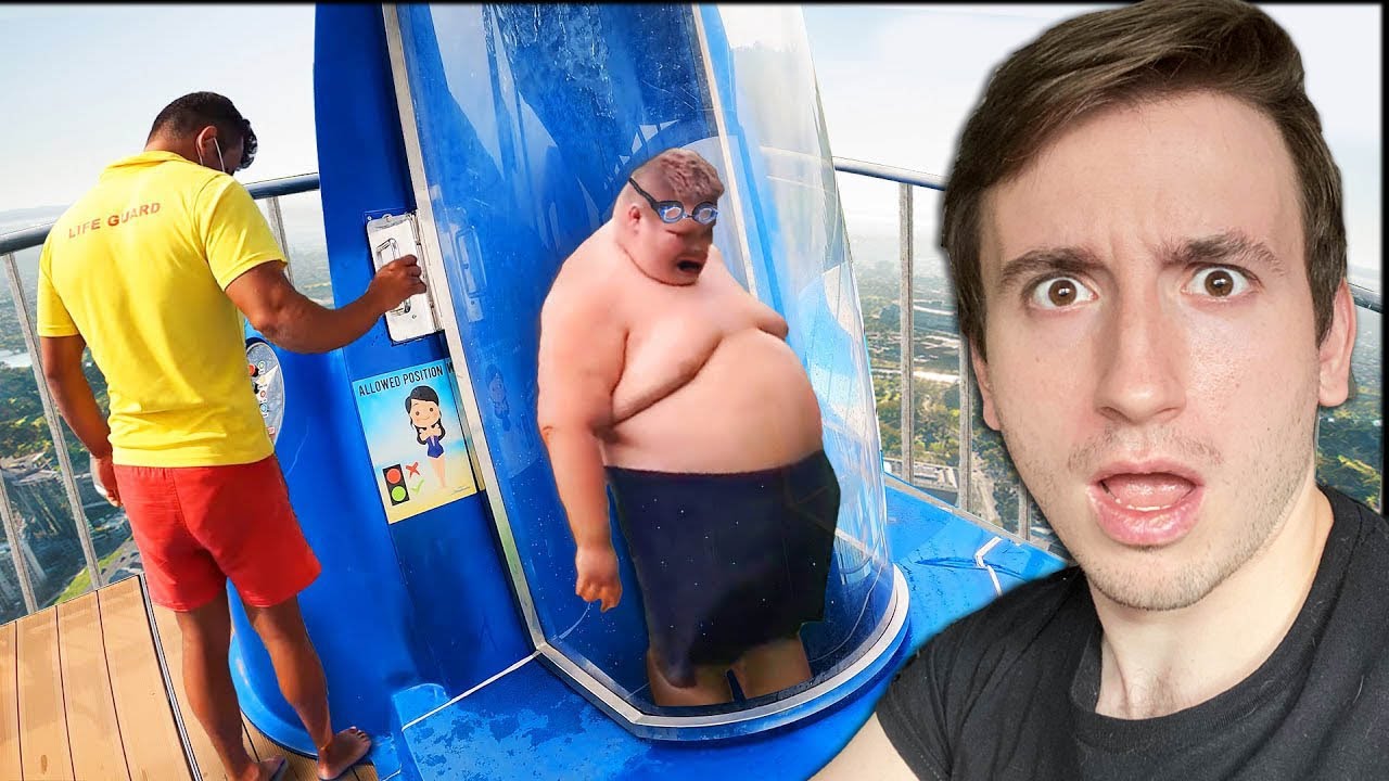 ZASEKL SE NA VODN&Iacute;M TOBOG&Aacute;NU..